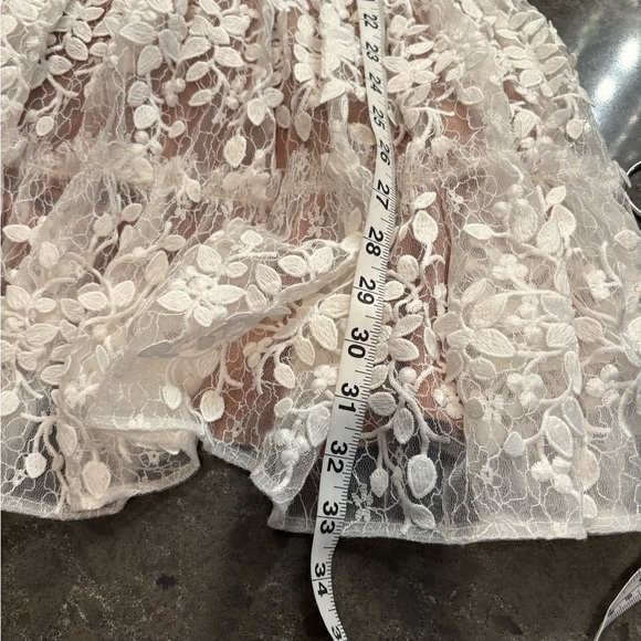 Bronx and Banco White Lace Mini Dress small - Picture 2 of 11